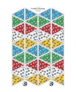 bunting cotton panel | More Sewing