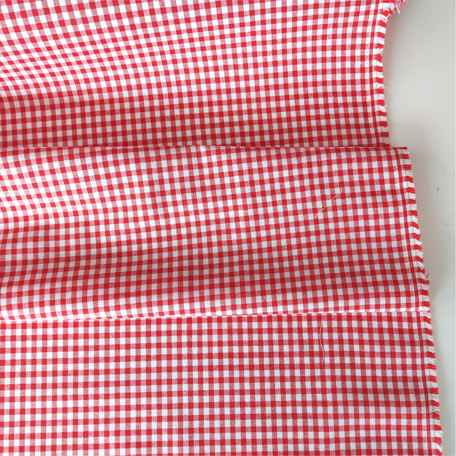 cotton gingham red fabric | More Sewing