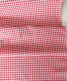 cotton gingham red fabric | More Sewing