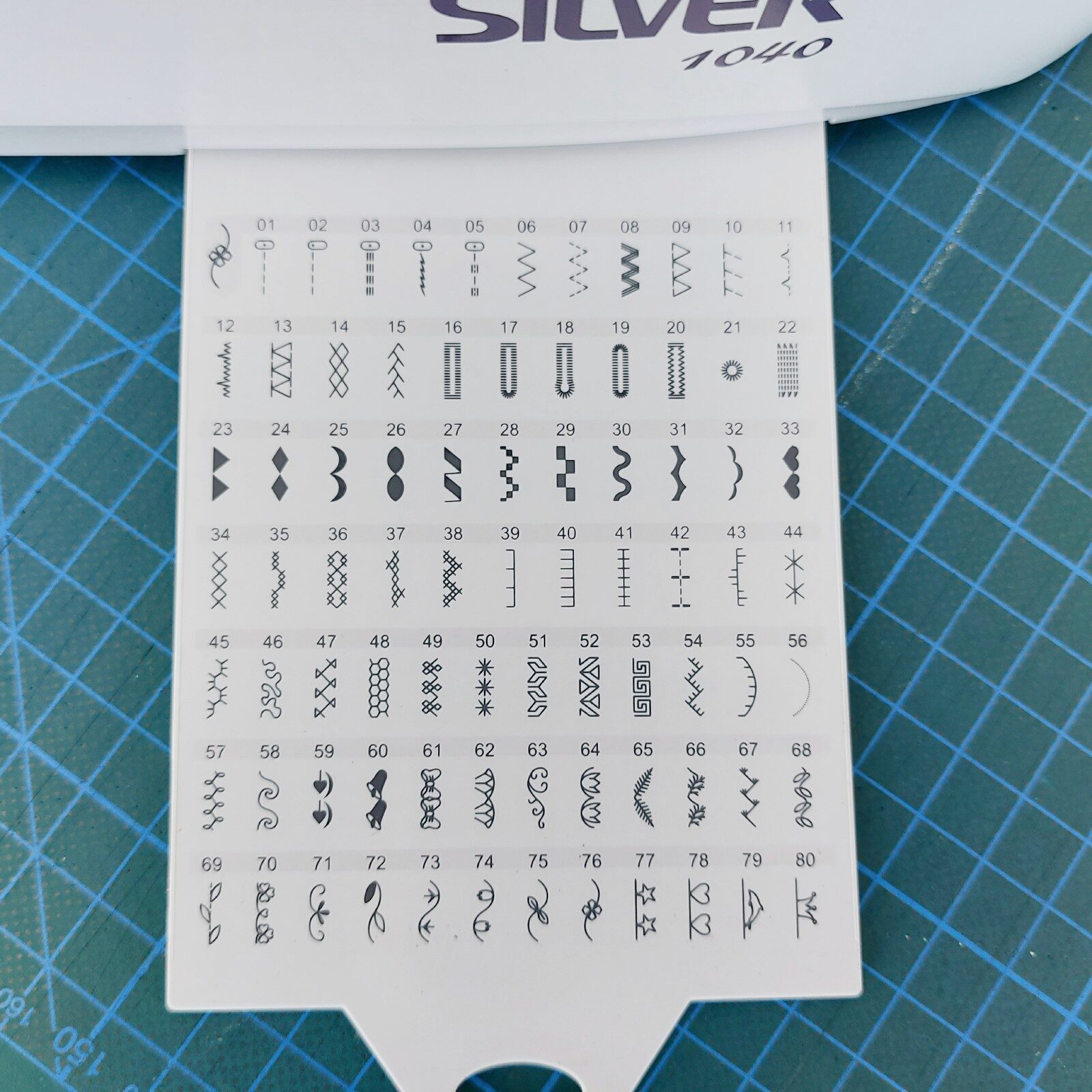 Stitch selection for the Silver 1040 Sewing Machine | More Sewing 