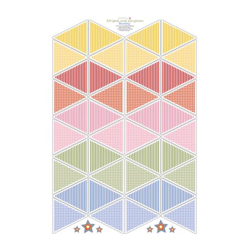 ginghsm bunting cotton panel | More Sewing