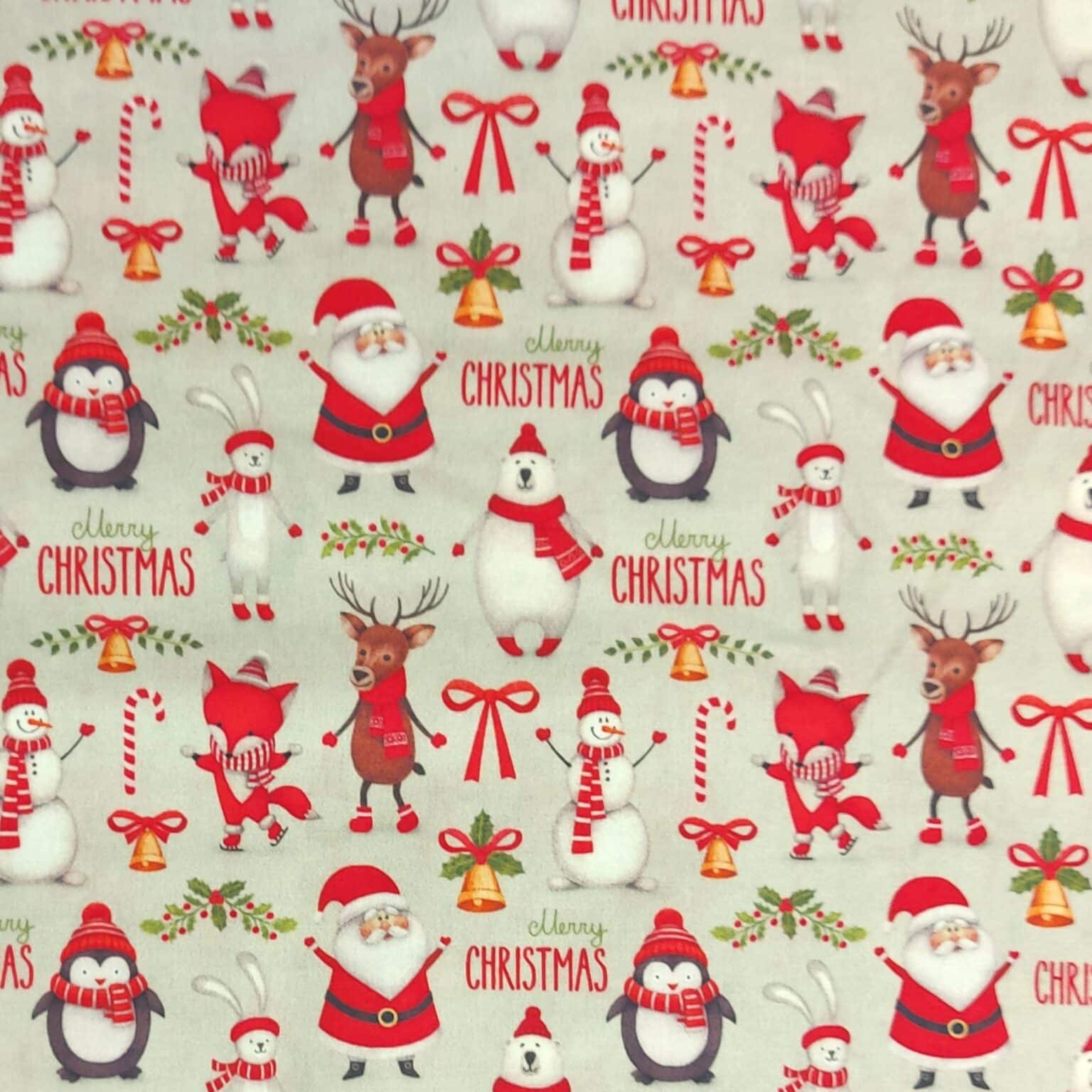 Merry Christmas Santa Ciotton Fabric | More Sewing