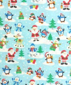 Santa and Friends Christmas Cotton Fabric | More Sewing