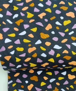 Shapes on Black Cotton Jersey Fabric | More Sewing