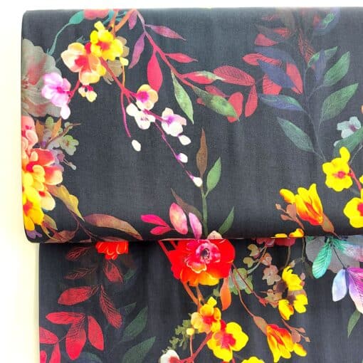 Buy Floral Bouquet Viscose Dressmaking Fabric | More Sewing