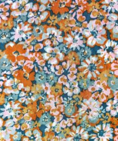 Lurex Viscose Floral Fabric | More Sewing