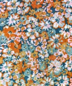 Lurex Viscose Floral Fabric | More Sewing