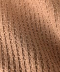 Cotton Jersey Fabric Waffle Weave Camel Brown 140cm Wide