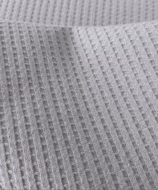 Cotton Jersey Fabric Waffle Weave Grey 140cm Wide