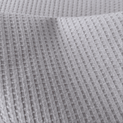 Cotton Jersey Fabric Waffle Weave Grey 140cm Wide