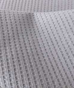 Cotton Jersey Fabric Waffle Weave Grey 140cm Wide