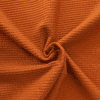 Cotton Jersey Fabric Waffle Weave Rust Brown 140cm Wide