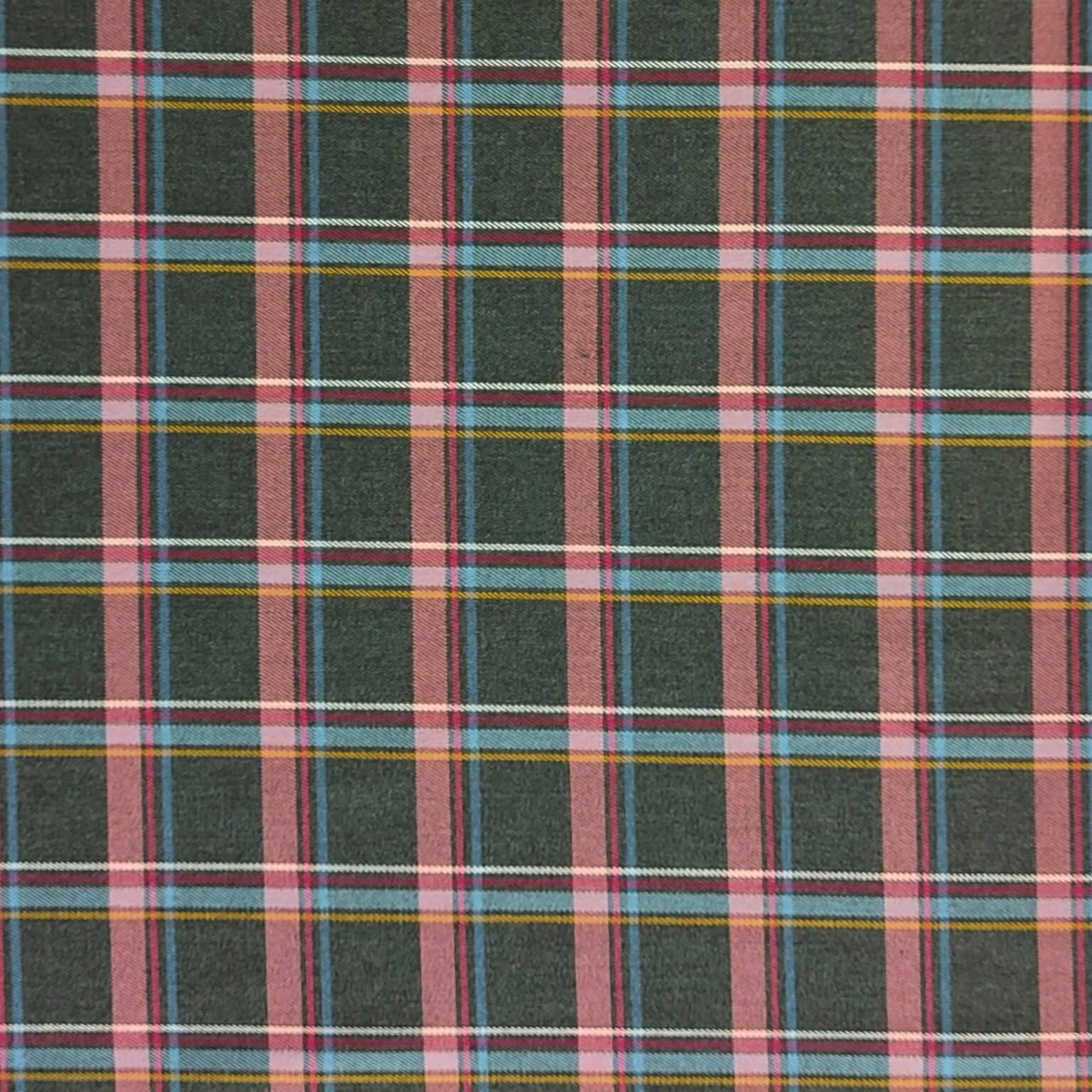 Pink and Blue Tartan Check Fabric | More Sewing