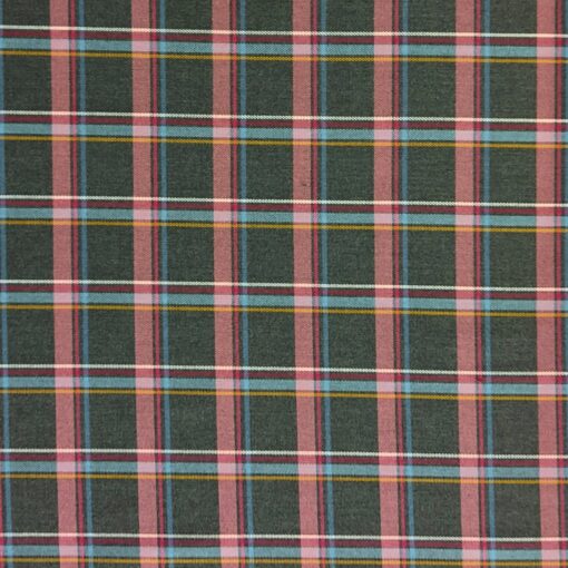 Pink and Blue Tartan Check Fabric | More Sewing