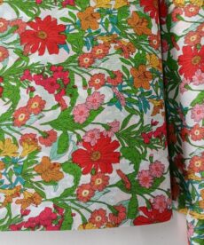 Flower Power Red Pima Cotton Lawn Fabric | More Sewing