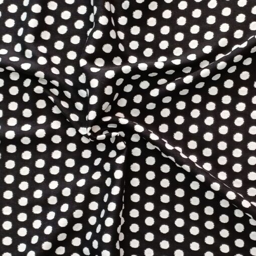 Black viscose challis fabric | More Sewing