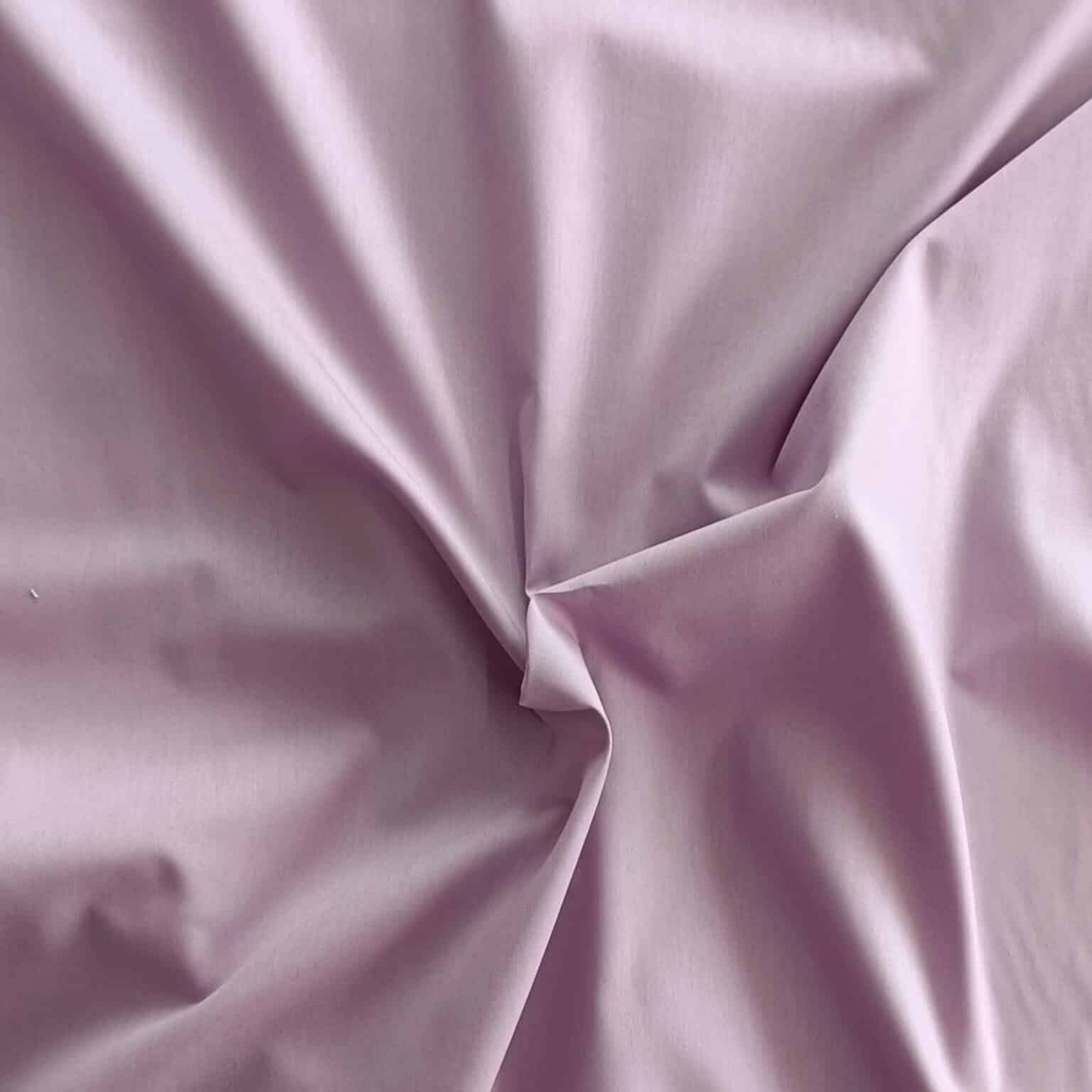 dusky lilac plain cotton poplin fabric | More Sewing