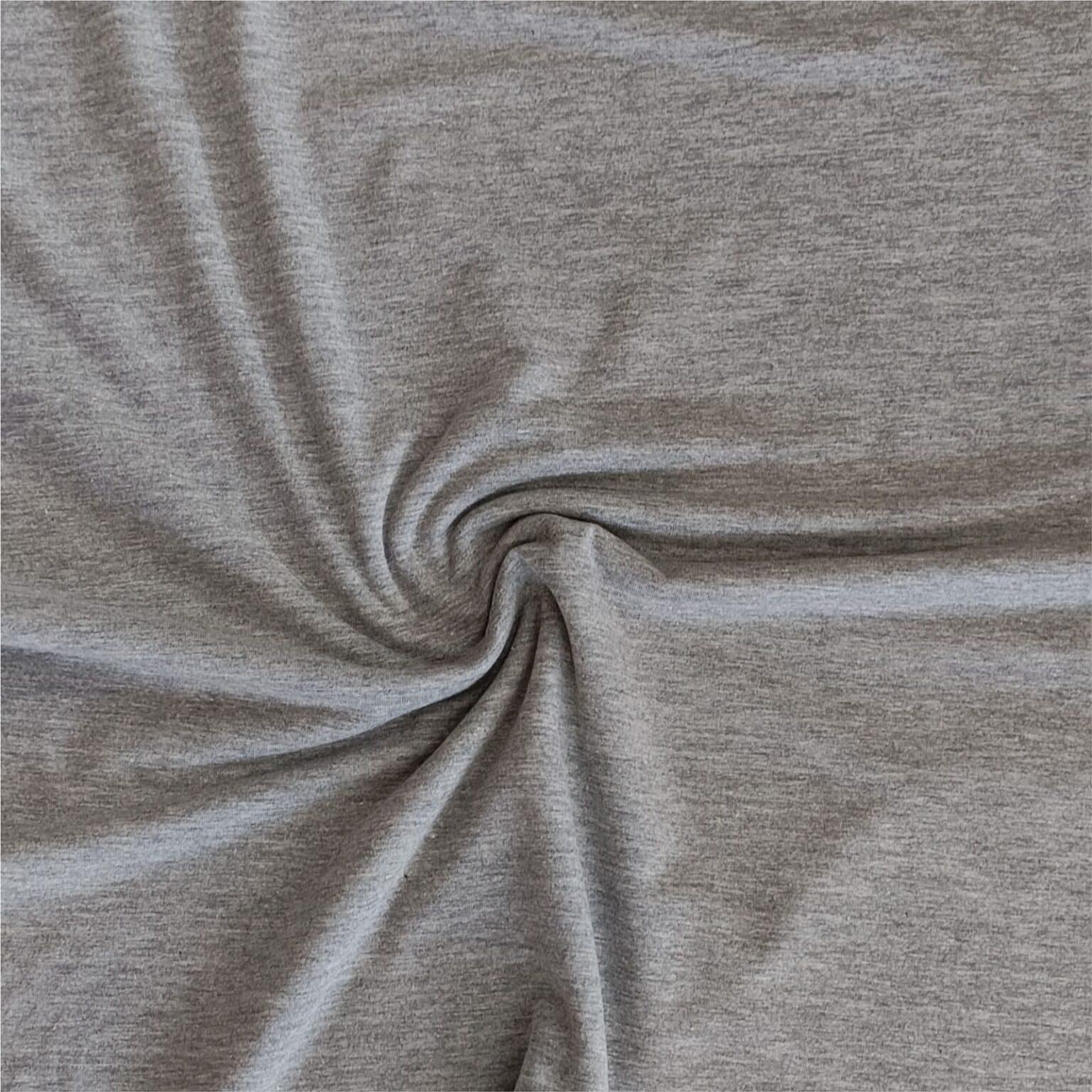 grey marl jersey fabric | More Sewing