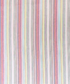 Hickory Stripe Pink Mult-Colour Denim fabric | More Sewing
