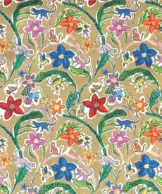 buy monkey floral viscose fabric for sale at More Sewing