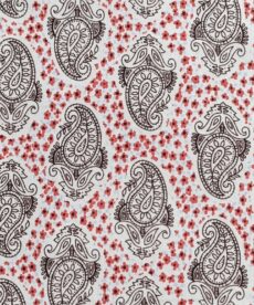 Woodblock paisley viscose dress fabric | More Sewing