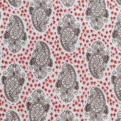 Woodblock paisley viscose dress fabric | More Sewing