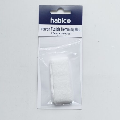Habico Iron On Fusible Hemming Web 25mm x 4 Metres | More Sewing