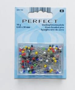 Perfect Glass Headed Pins 10g .60 x 30mm | More Sewing