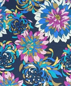Viscose Jersey Fabric - Large Floral Abigail Stretch - 150cm Wide 5