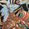 Brown floral viscsoe spandex jersey fabric | More Sewing