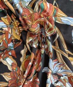 Viscose Jersey Fabric - Floral Barbara Stretch - 150cm Wide 6