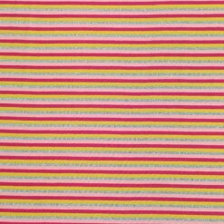 Glitter Stripe Lurex Jersey Pink Red Yellow and Silver Glitter 150cm Wide - Image 4