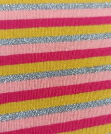Dressmaking Fabric | Lurex Stripe Jersey Fabric Glitter Stripe | More Sewing