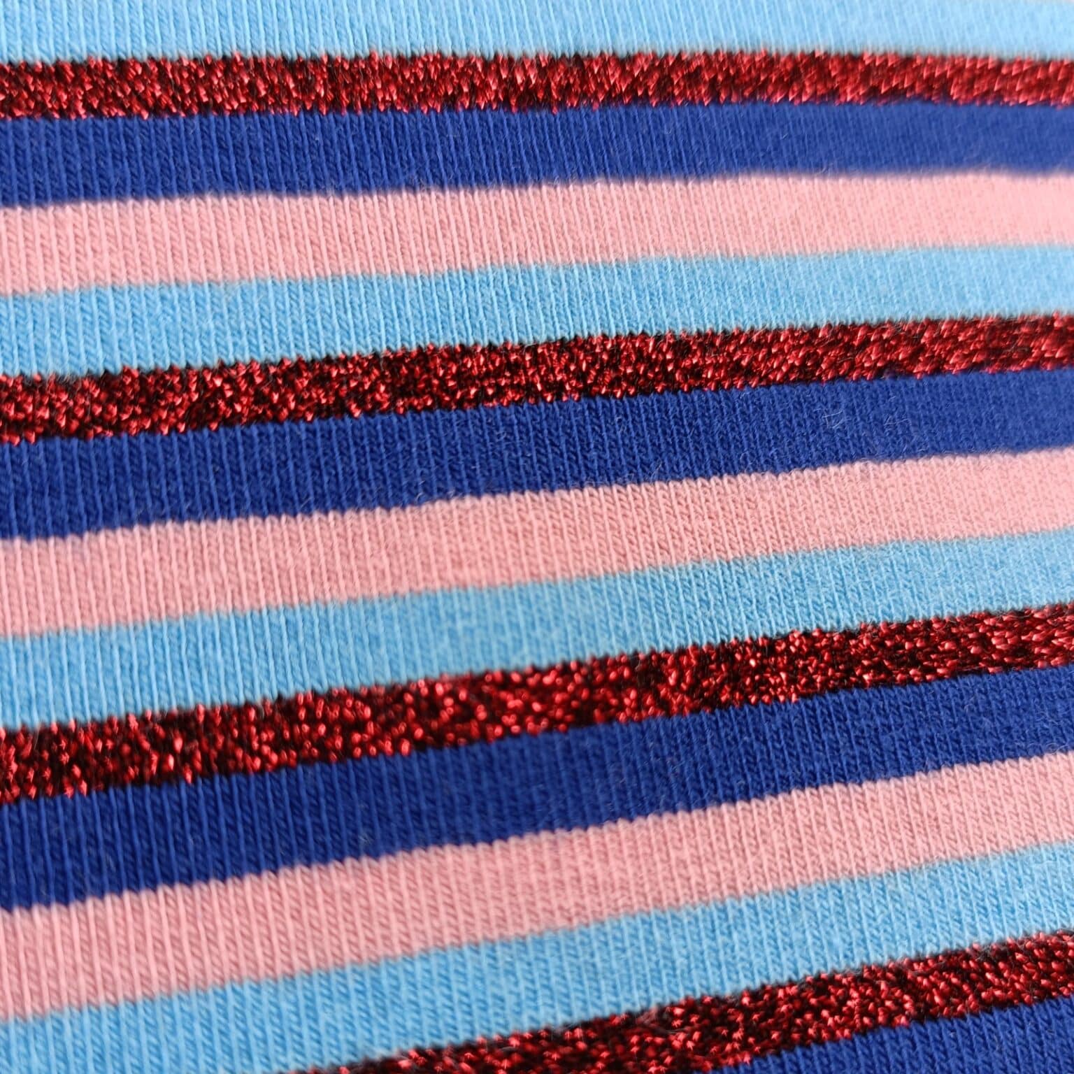 Lurex Jersey Fabric | Knitted Stripe Fabric | More Sewing