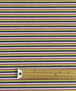 Jersey Fabric Lurex Glitter Stripe - Pink Blue Green and Red Glitter - 150cm Wide 5