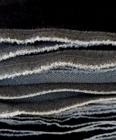 Knitted Jersey Denim Fabric - Black - 125cm Wide
