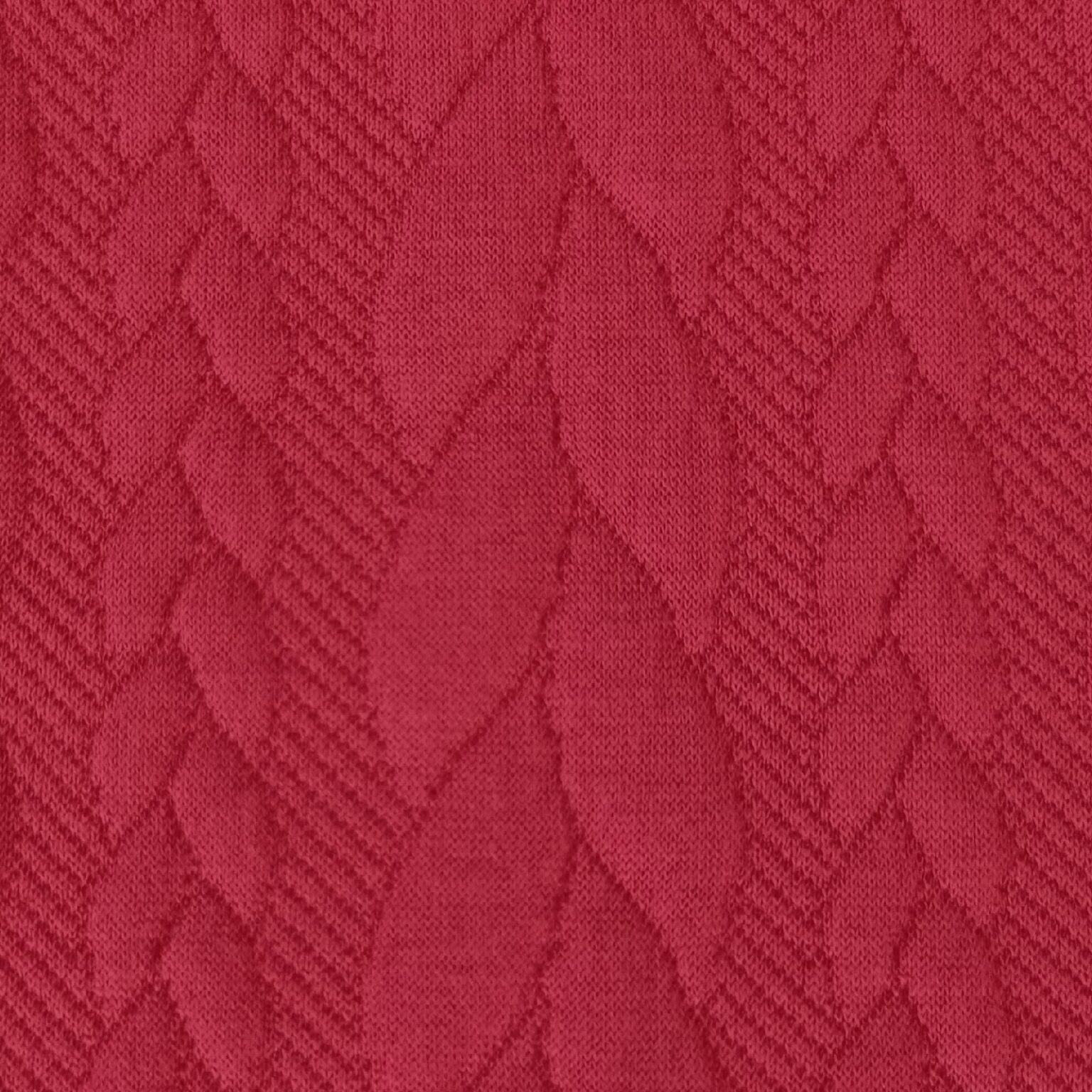 cable knit jersey fabric, red | More Sewing
