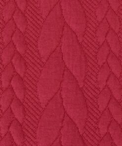 cable knit jersey fabric, red | More Sewing