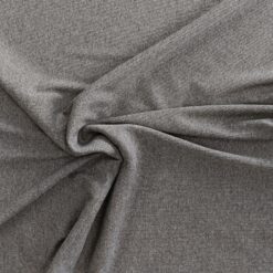 Ribbed Cotton Jersey Fabric - Charcoal Grey Marl - 140cm Wide