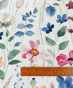 Cotton Fabric - Autumn Seedheads Floral - 150cm Wide 2
