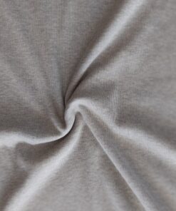 Ribbed Cotton Jersey Fabric - Grey Marl - 140cm Wide 2