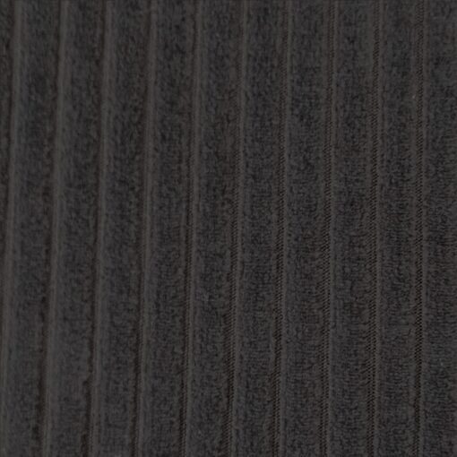 Nicky Jumbo Cord Jersey Fabric - Black - 150cm Wide