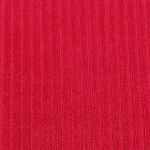 Nicky Jumbo Cord Jersey Fabric - Red - 150cm Wide | More Sewing
