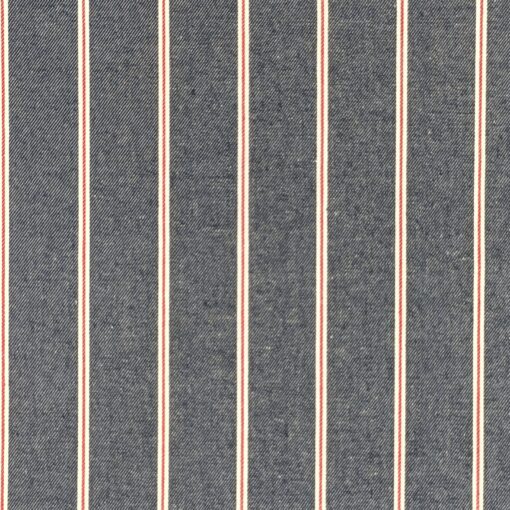Striped Denim Fabric, Lightweight Cotton, 145cm Wide