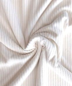 Nicky Jumbo Cord Jersey Fabric - Winter White - 150cm Wide at More Sewing