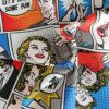comic pattern dressmaking fabric