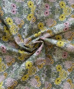 Cotton Fabric - Arts & Crafts Floral - 150cm Wide 3