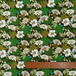 floral pattern cotton dressmaking fabric