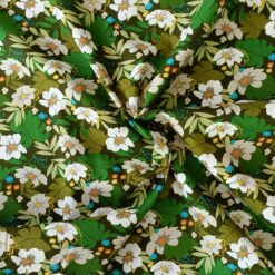 floral pattern cotton dress fabric