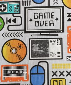 gaming pattern dressmaking fabric